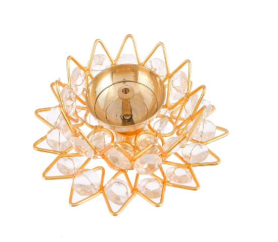 Crystal Lotus Diya